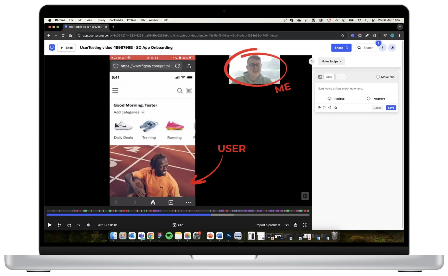 Moderated testing